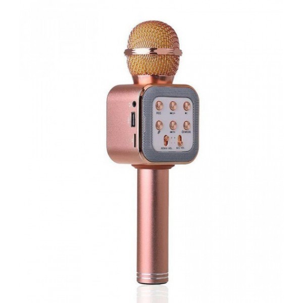 

Беспроводной Bluetooth микрофон для караоке WS-1818 Розовый