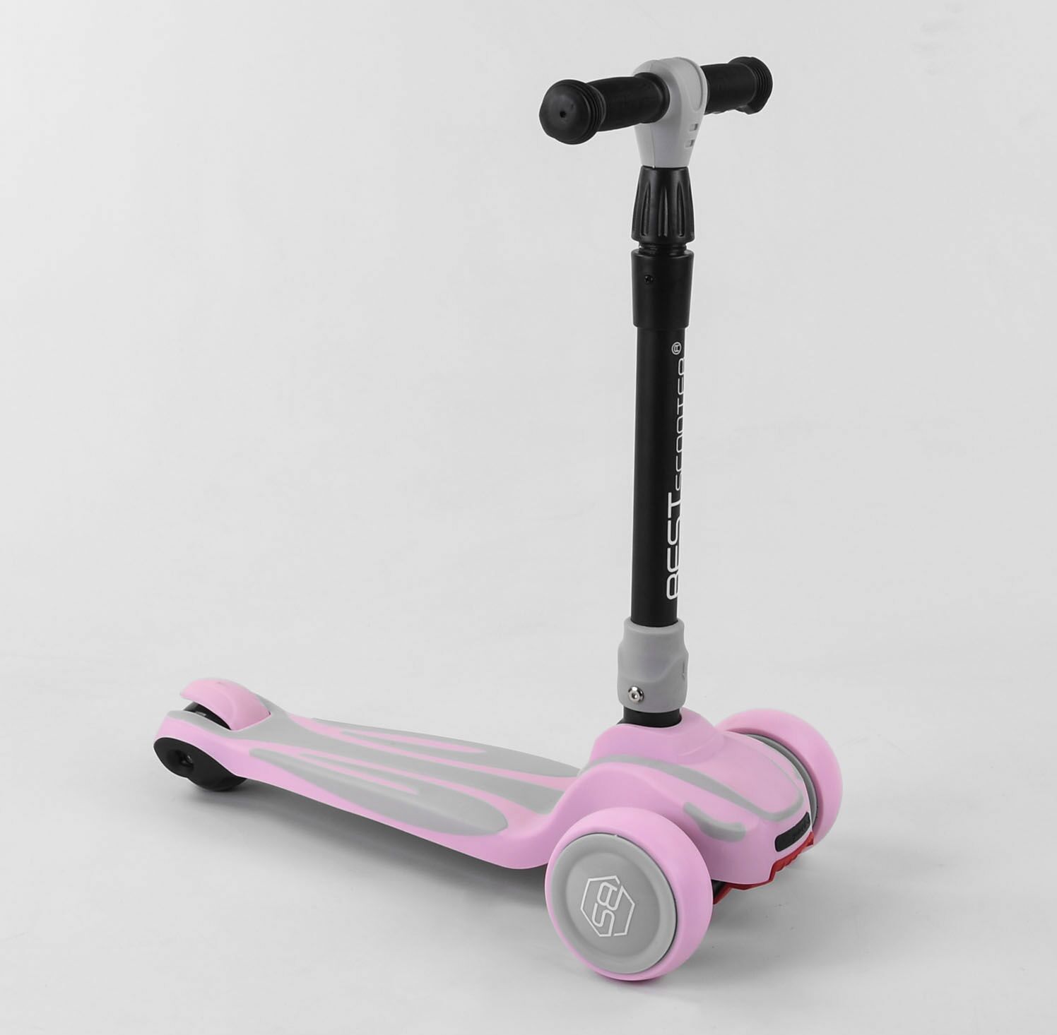 

Новый трехколесный самокат Best Scooter Maxi S,розовый (6044)