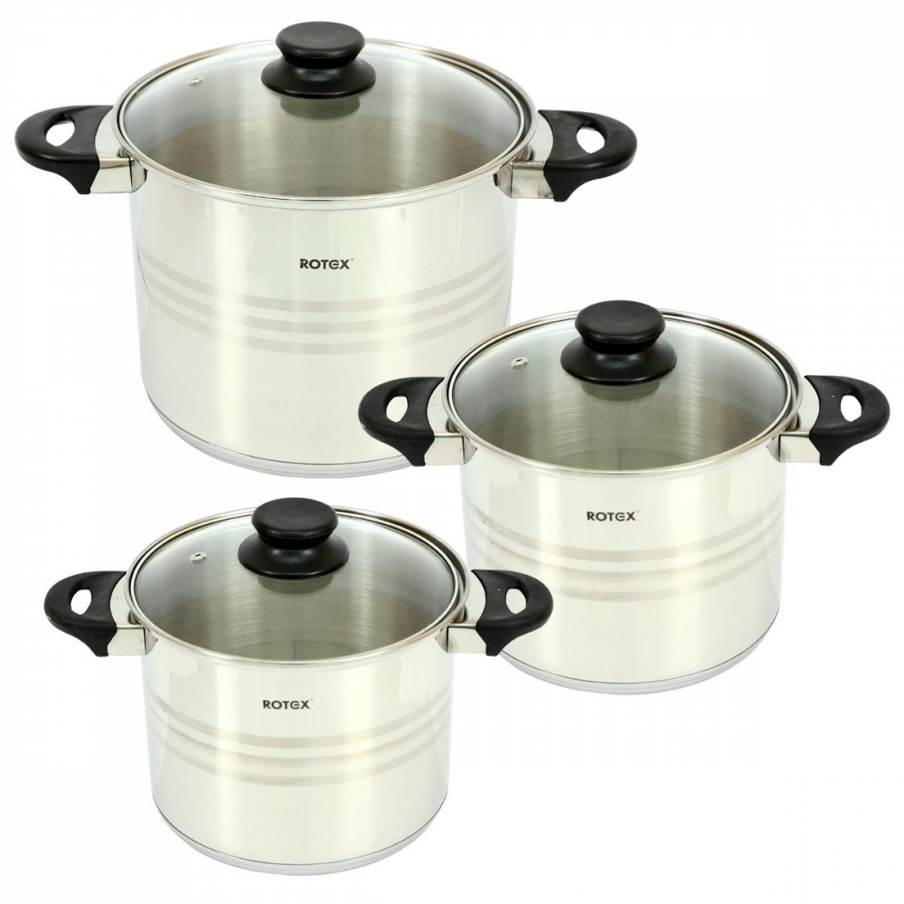 

Набор кастрюль 6пр. Rotex Milano 022-6XL***Ф