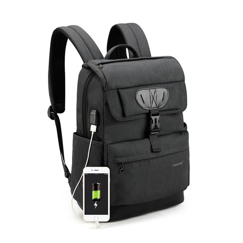 

Рюкзак городской Tigernu T-B3513 для ноутбука 15,6" с USB объем 22л. Черный (кодовый замок в подарок)