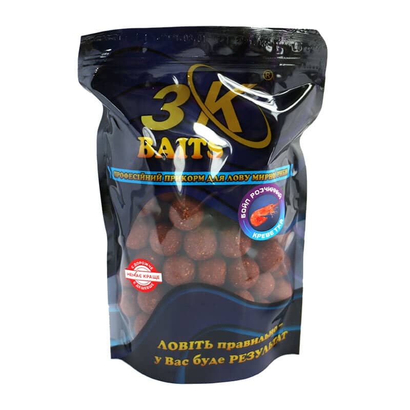 

Бойл 3KBaits растворимый пылящий Креветка 24мм 800г (3KB1174)
