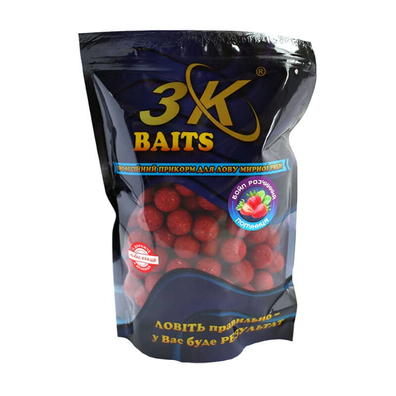 

Бойл 3KBaits растворимый пылящий Клубника 20мм 800г (3KB1213)