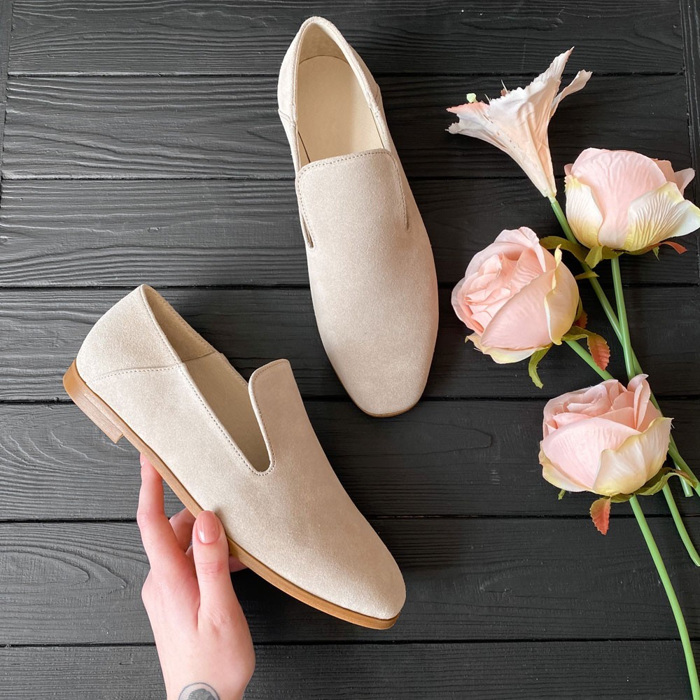 

Замшевые лоферы Intent Flexy L101Z 36 бежевый