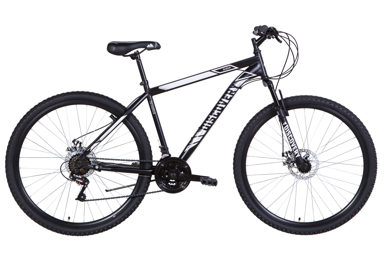 

Велосипед 29" Discovery RIDER DD 21" черно-белый (м) 2021