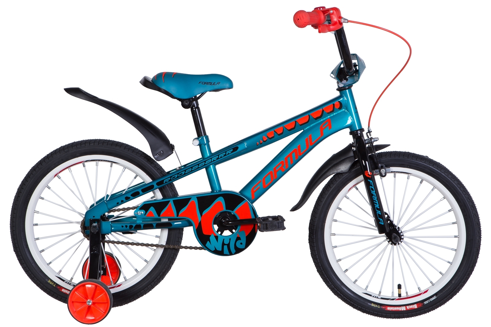 

Велосипед 18" Formula WILD 9" бирюзово-черный с оранжевым 2021