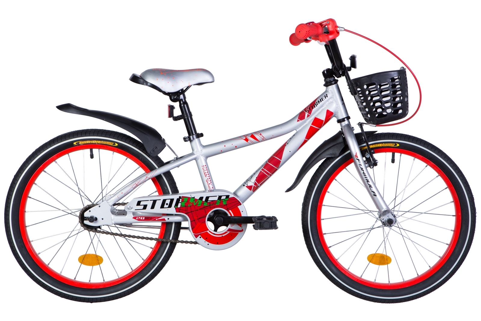 

Велосипед 20" Formula STORMER 10" серебристо-красный 2021