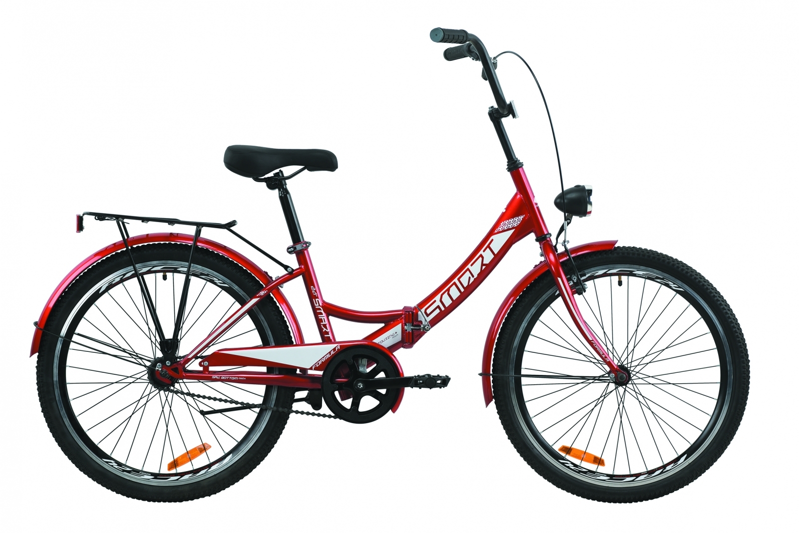 

Велосипед 24" Formula SMART 15" красный с фонарём 2020
