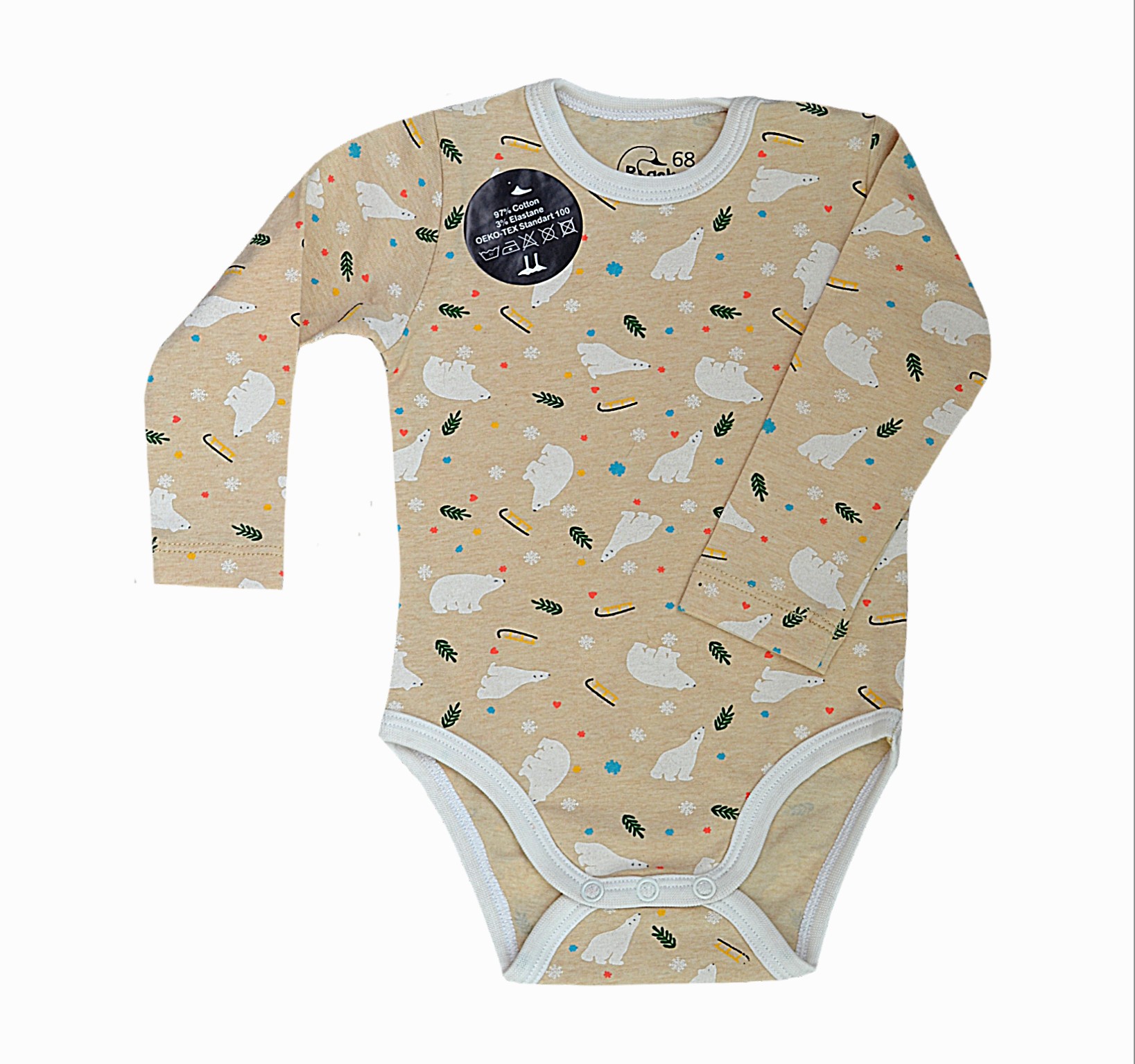 

Боди Blackduckindark Winter bears р.68 бежевое (AY01-81-01-017)