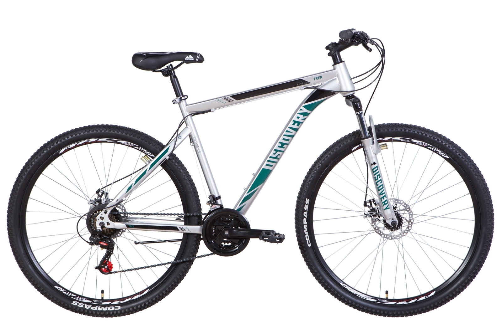 

Велосипед 29" Discovery TREK DD 19" черно-белый 2021