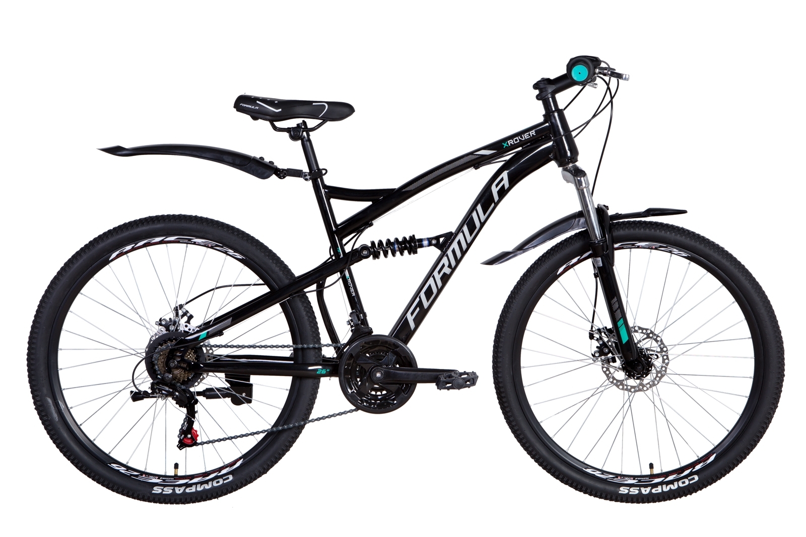 

Велосипед 26" Formula X-ROVER DD черно-бирюзовый 2021