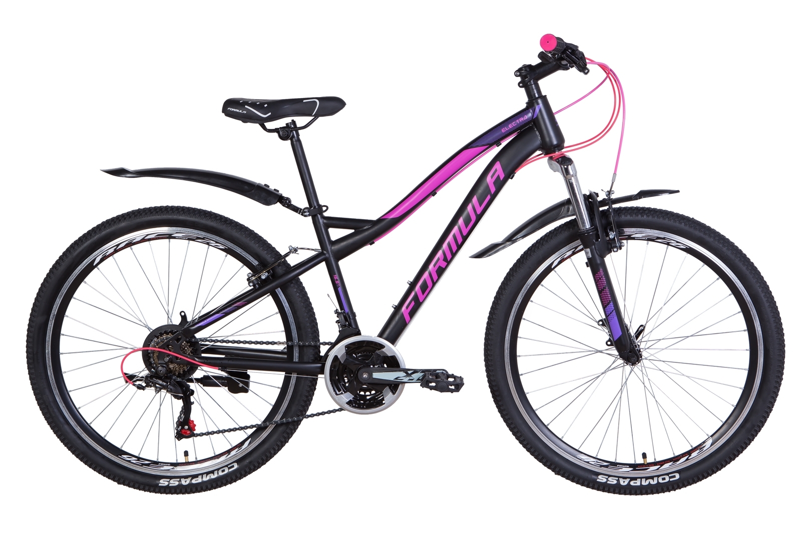 

Велосипед 26" Formula ELECTRA черно-малиновый с фиолетовым (м) 2021