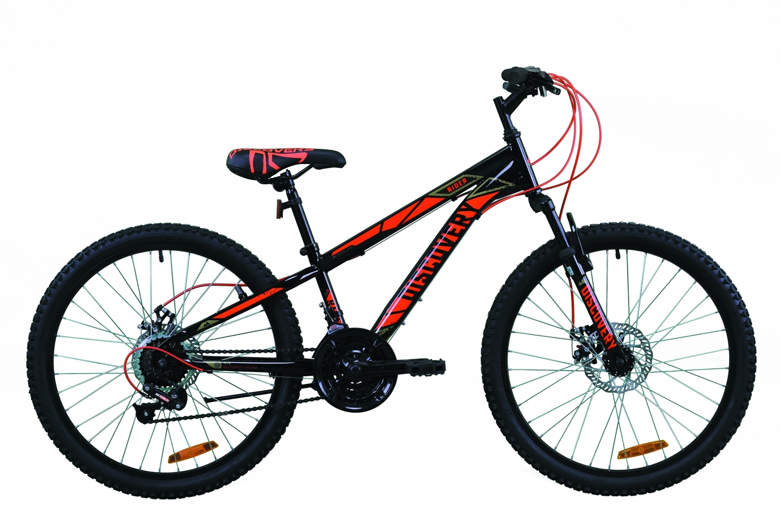 

Велосипед 24" Discovery RIDER DD 11,5" черно-красный 2020