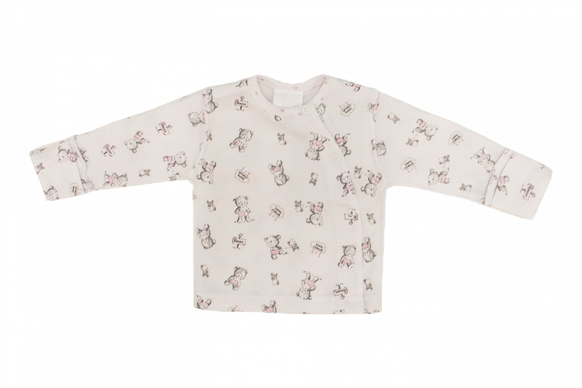 

Кофта с закрытыми ручками Migliori Мишутка 68 см Белый 0814