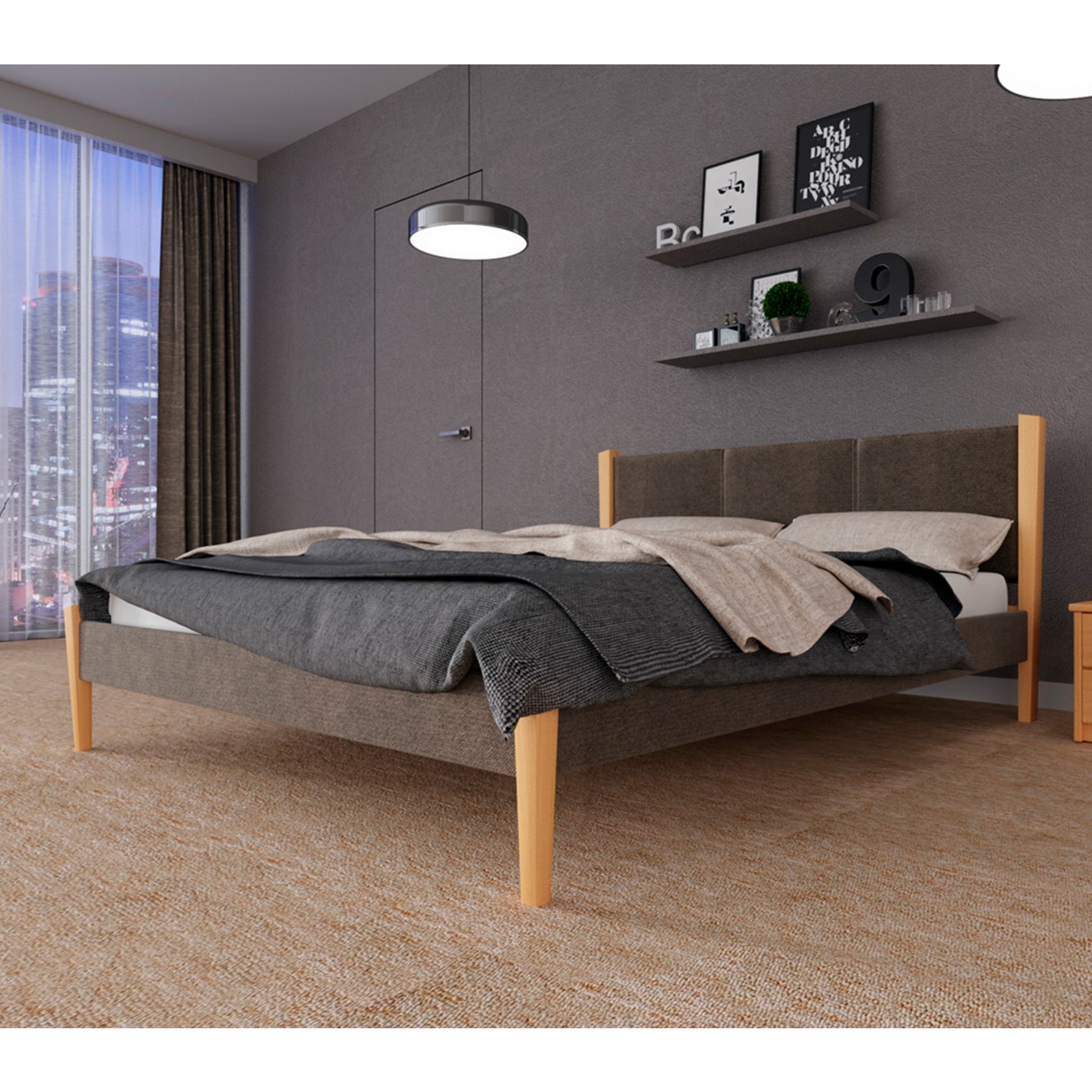 

Кровать Сеул (Червоноградский ДОК) Ольха 160х200 см 91130_14