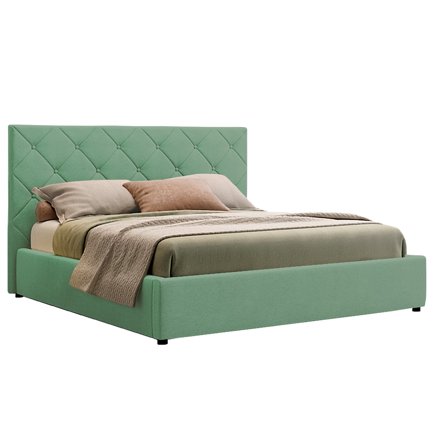 

Кровать Нью-Йорк ромбы (Green Sofa) Зеленая 160х200 см 381130_13