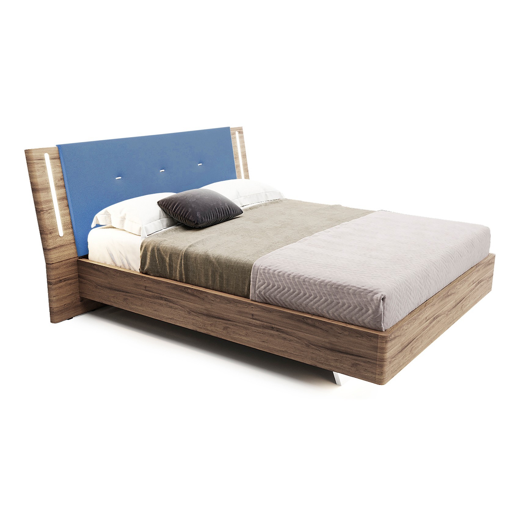 

Кровать Даллас модерн (Green Sofa) Коричневая + Голубая 160х200 см 381112_18