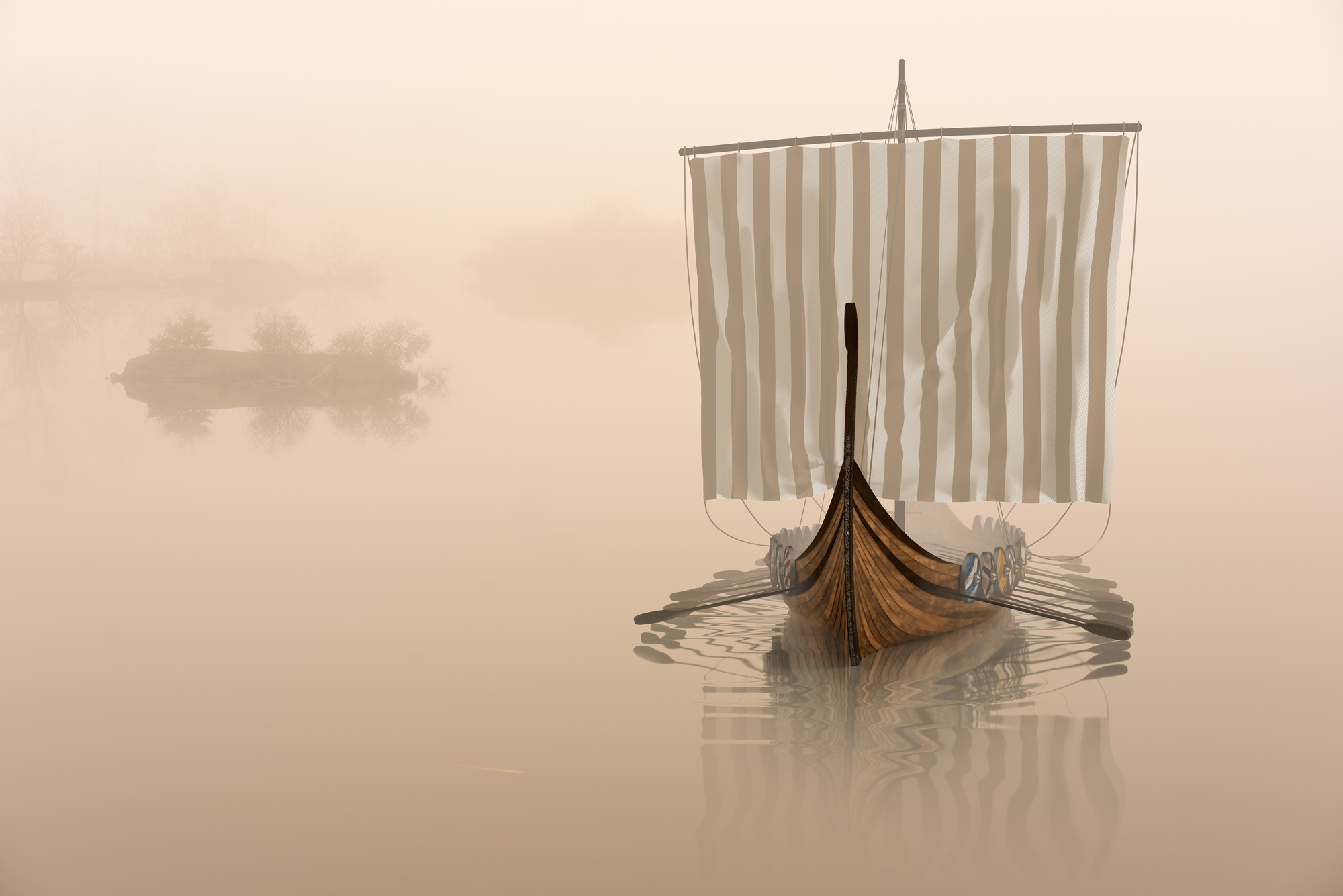 

Фотообои Море 'Корабль викингов' (4616) , Холст