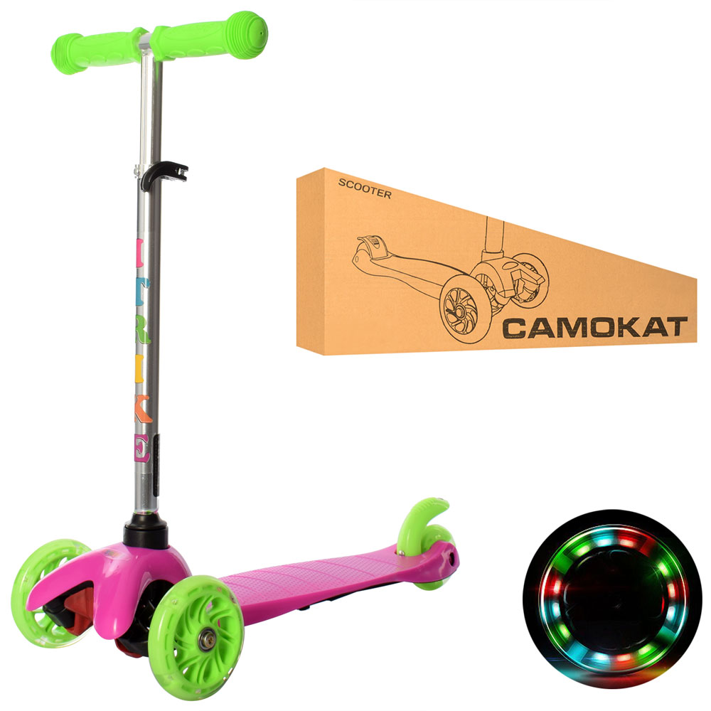 

Самокат iTrike MINI BB 3-013-4-C-P розово-зеленый
