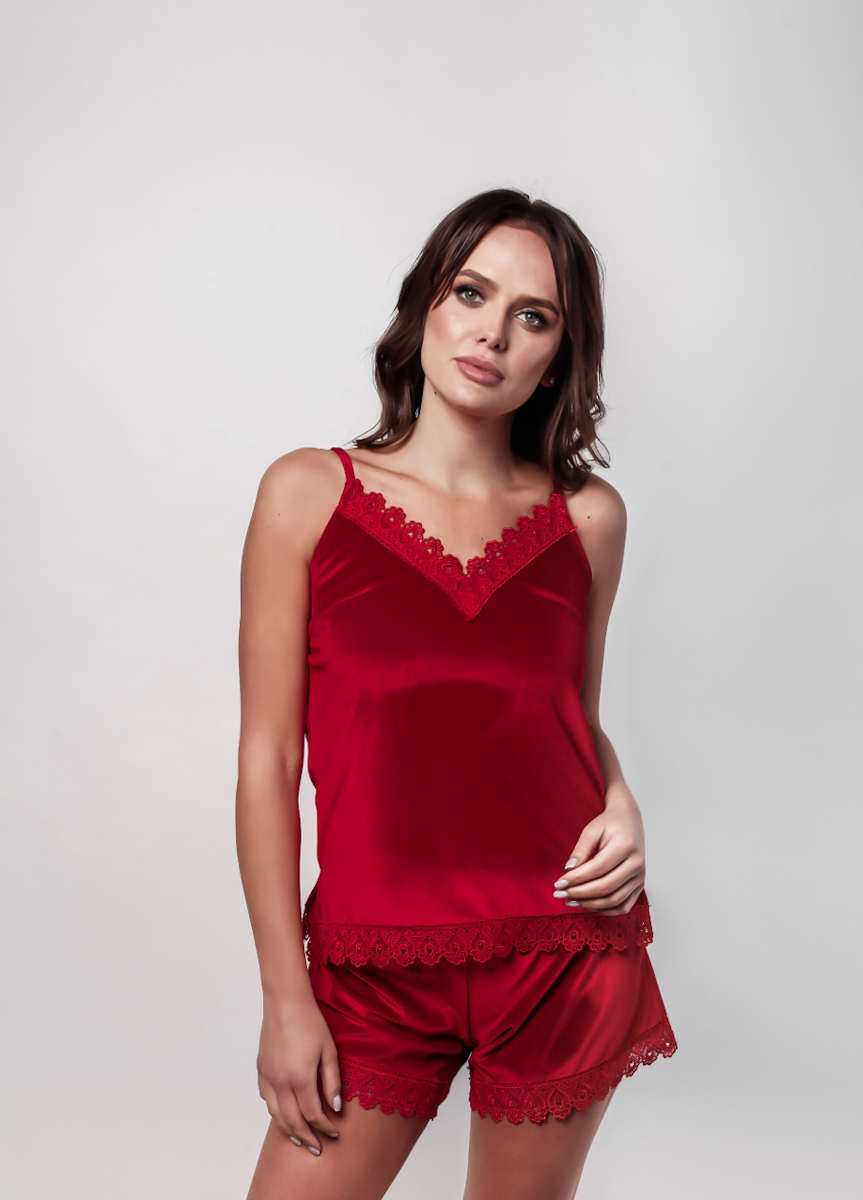 

Женская пижама красная L'AMORE XL 09574004