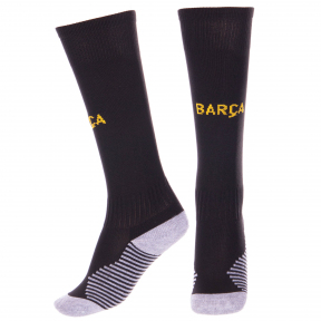 

Гетры детские Zelart с символикой футбольного клуба BARCELONA AWAY 2021 р-р 32-39 Черный