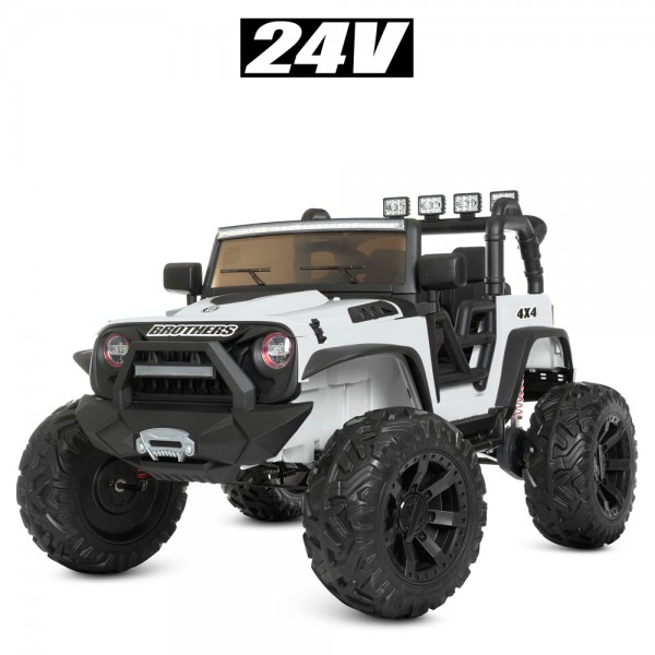 

Электро-/Веломобиль Джип Bambi Racer M 4296EBLR-1(24V) Белый (BAM003258)