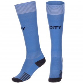 

Гетры детские Zelart с символикой футбольного клуба MANCHESTER CITY HOME 2021 р-р 32-39 Голубой
