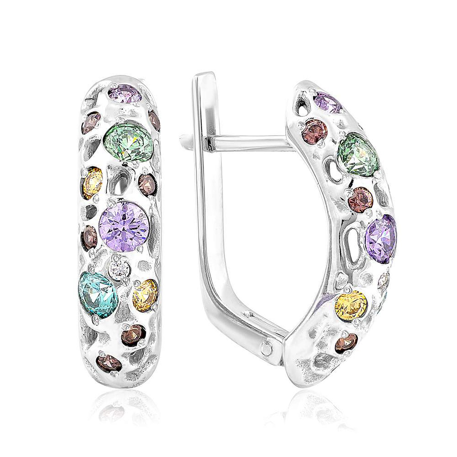 

Серьги из белого золота с Swarovski Zirconia 1751517