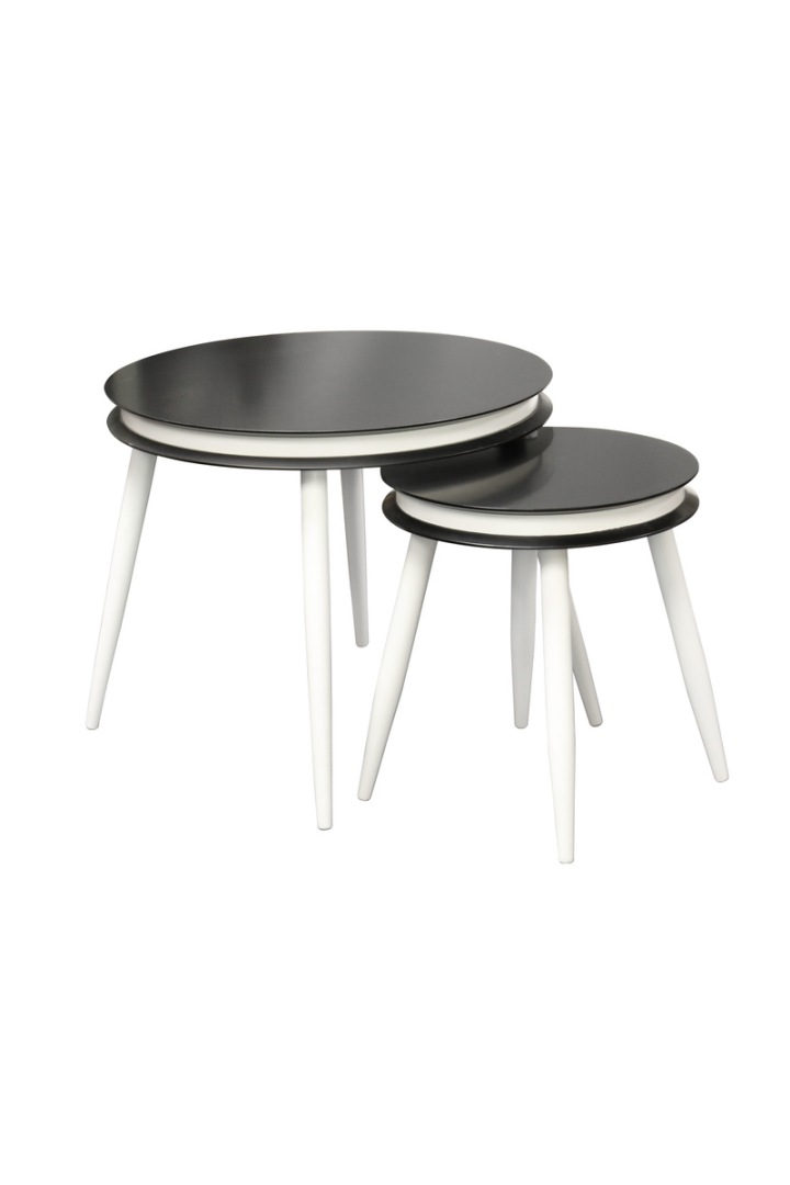 

Набор столов Arhome Peel D110/2 Black/White XULAL