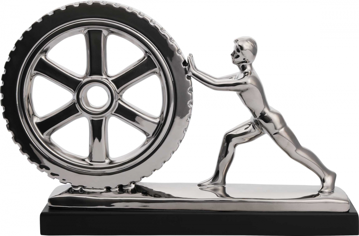 

Скульптура Arhome Man&Wheel Silver DREAM-24