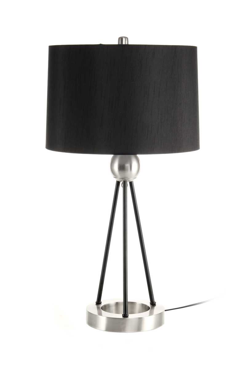 

Настольная лампа Arhome Nona M125 Black/Silver IL4FH-SIV
