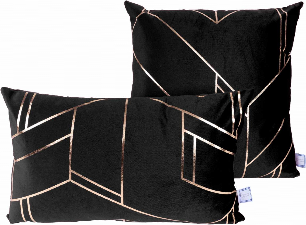 

Набор подушек Arhome Prisma 125 Black/Gold 2YURR-BLK 2шт. 45Х45 см / 50х30 см