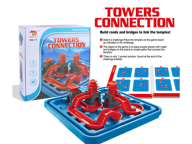 

Развивающая настольная игра головоломка "Towers Connection" New Elephant GT291083