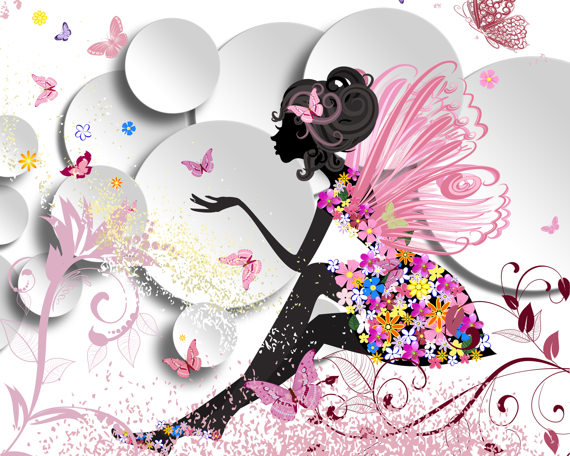 

Фотообои 3D '3D Фея' (3869) , Фреска