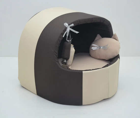 

Домик лежак для кошек и собак будка 36х32х32 см (4733463-De)