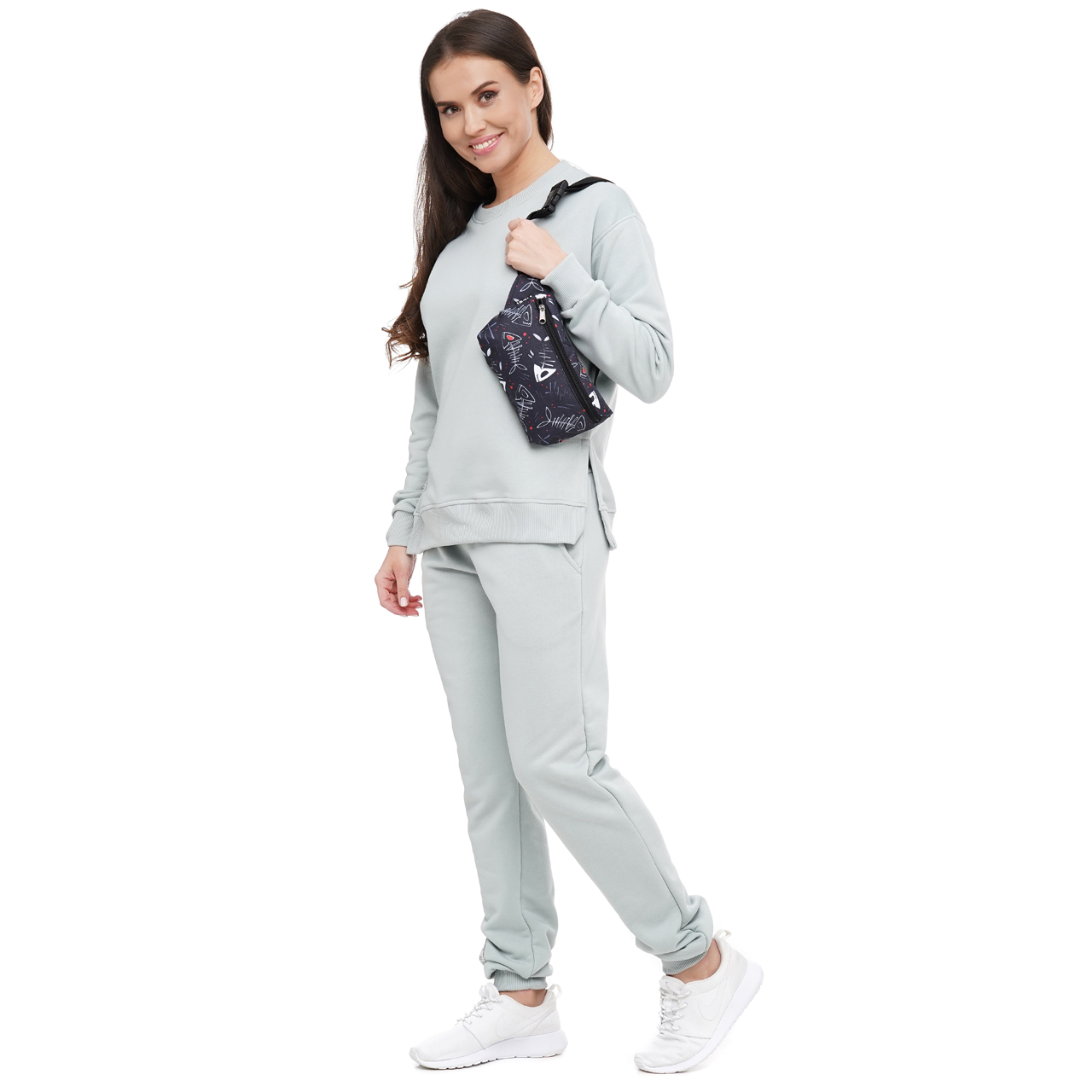 

Сумка на пояс Tiger Ficsi Print Костяные рыбки