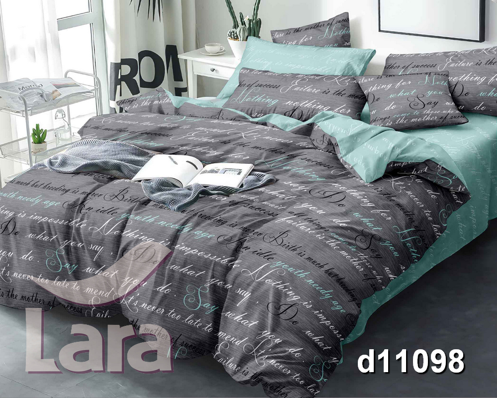 

Постельное белье LARA бязь d11098p2 полуторное Наволочки 70х70