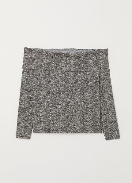 

Блуза H&M XL Бежево-черная (1061-779Н)