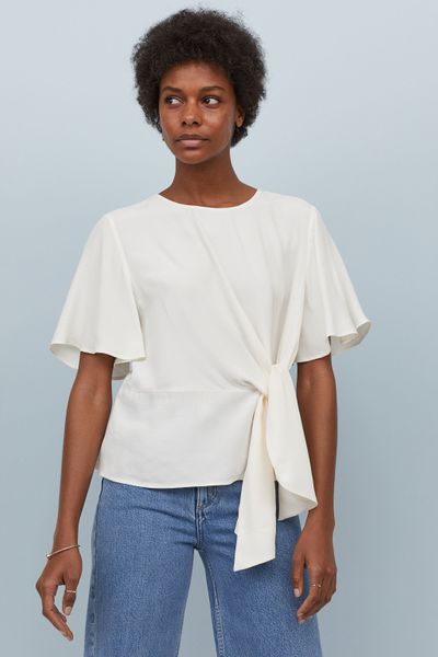 

Блуза H&M 32 Кремовая (1200-488)