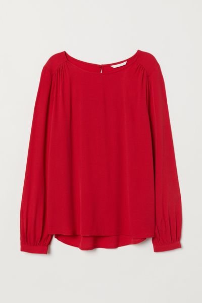 

Блуза H&M 34 Красная (1200-928)