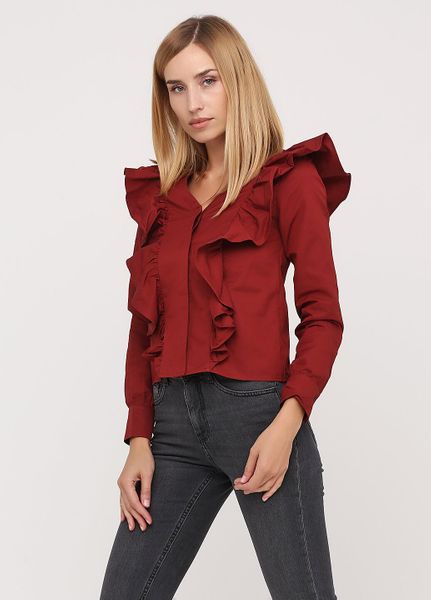 

Блуза mint&berry 42 Бордовая (1089-538)