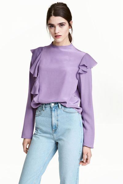 

Блуза H&M 40 Фиолетовая (1095-412)