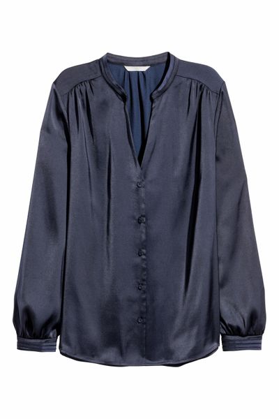 

Блуза H&M 32 Темно синяя (1089-390)