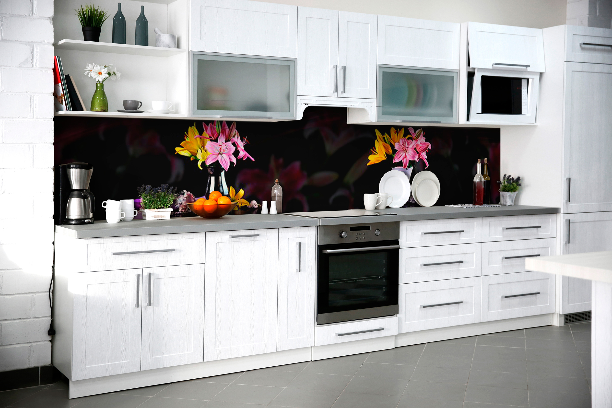 

Скинали на кухню Zatarga Восхитительные лилии 600х2500 мм