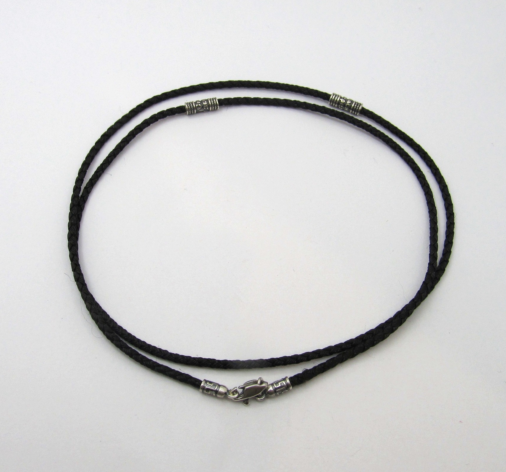 

Шнур шелковый с серебряным замком SilverArtisan 1.71434 50 размер
