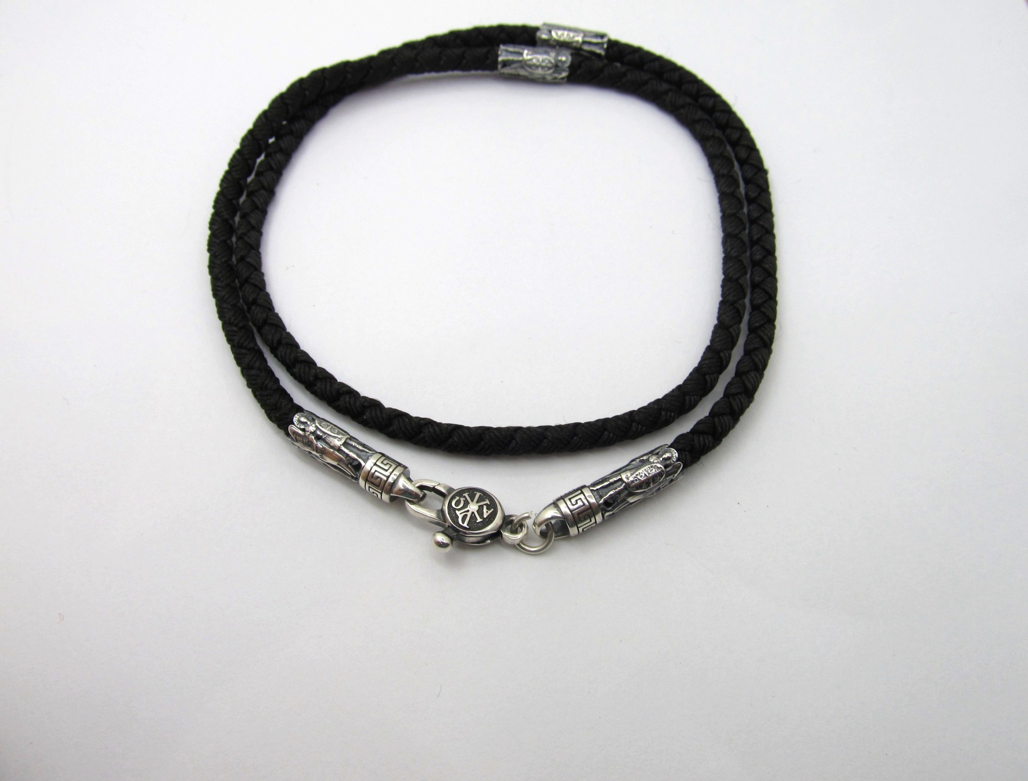 

Шнур шелковый с серебряным замком SilverArtisan 1.71447 55 разме