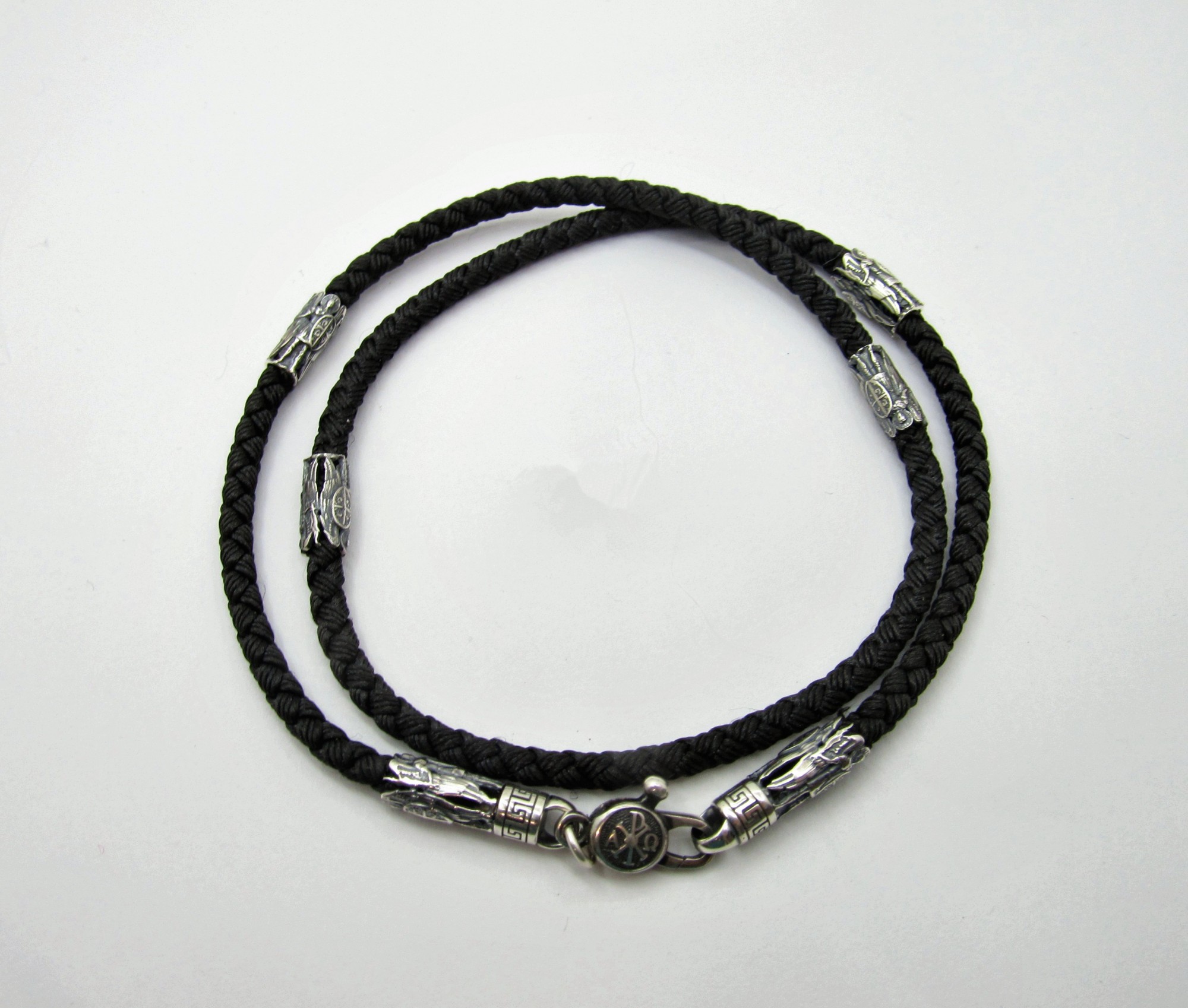 

Шнур шелковый с серебряным замком SilverArtisan 1.71448 55 разме