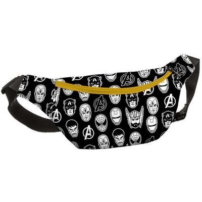 

Сумка бананка на пояс BUMBAG Супергерои Present бананка поясная сумка на пояс c принтом черная