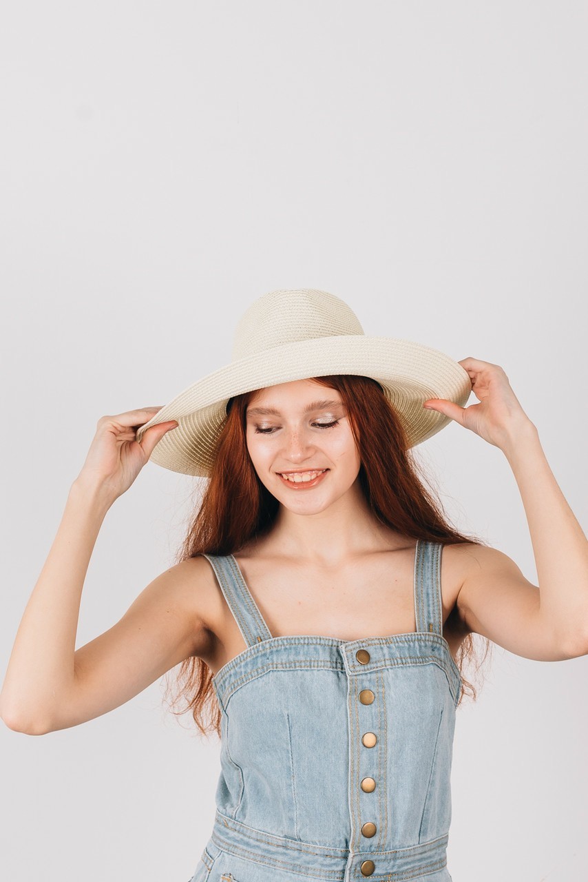 

Шляпа большая пляжная женская Dominika Fam женская пляжная шляпа большая молочная