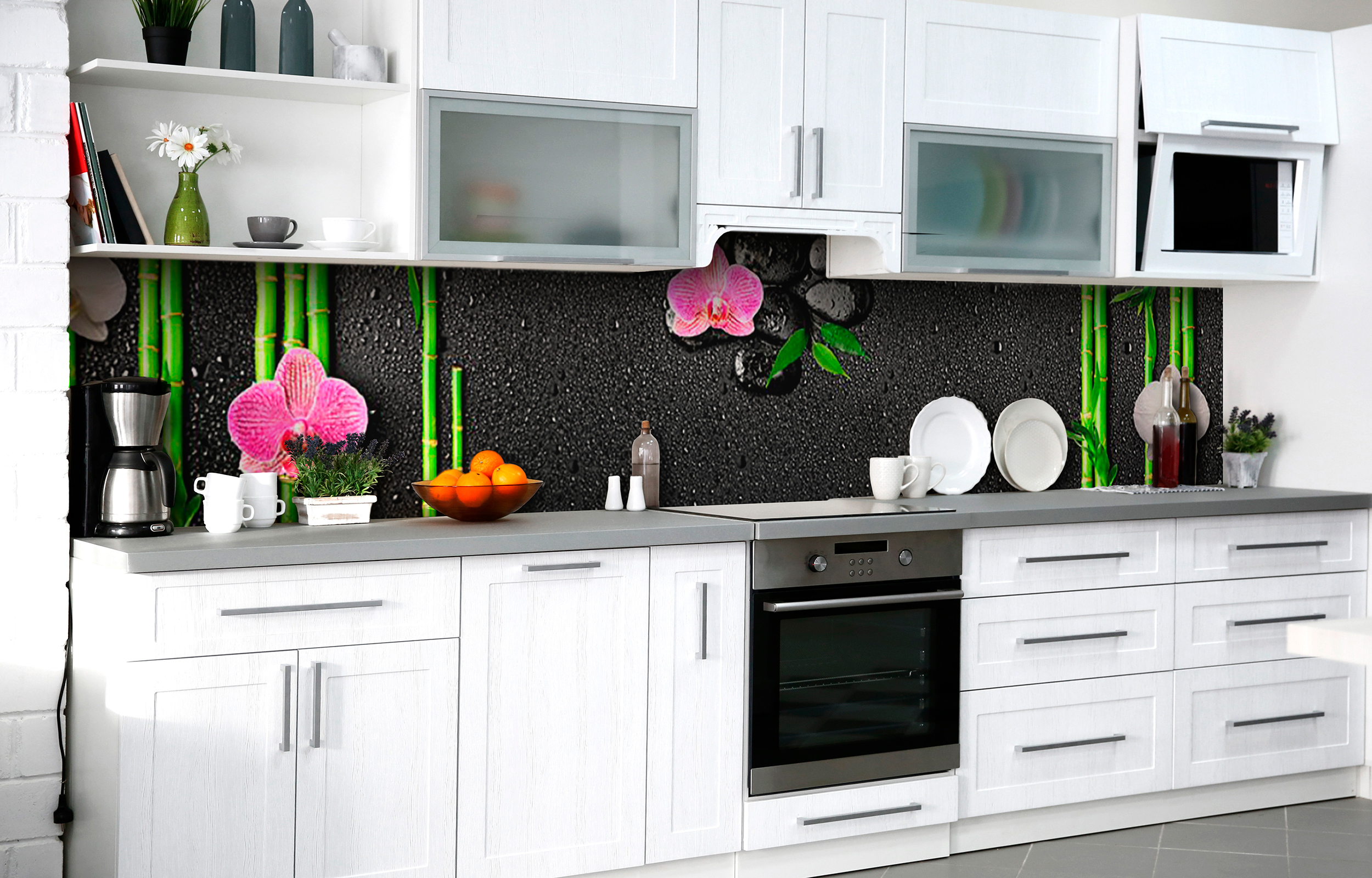 

Скинали на кухню Zatarga Бамбук после дождя 600х3000 мм (Z182674/2)