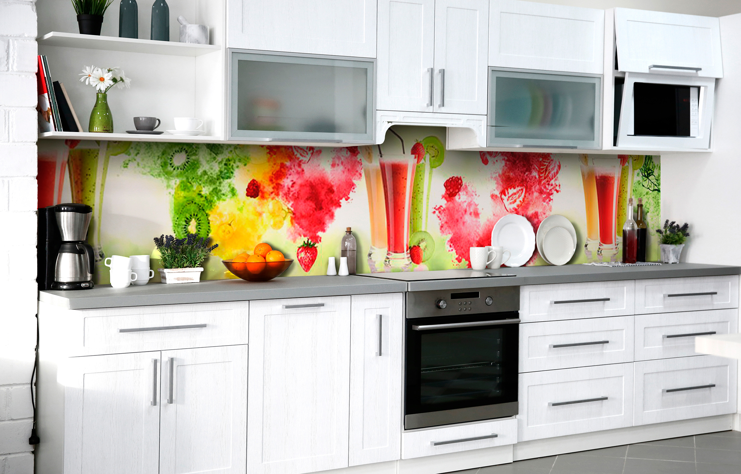 

Скинали на кухню Zatarga Смузи из радуги 600х2500 мм